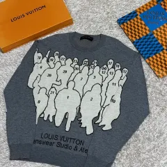 リーオブ全店舗 ルイヴィトン ヴァージル スタジオ ジャカード ニット