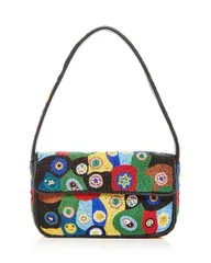 スタウド レディース バッグ STAUD Tommy Beaded Shoulder Bag Millefiore Black ブラックのサムネイル