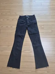 ブラック デニム ブーツカット ジーンズ