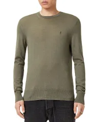 オールセインツ メンズ アウター ニット・セーター レギュラーフィット ウール ALLSAINTS Mode Regular Fit Merino Wool Sweater Dusky Green グのサムネイル