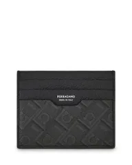 フェラガモ メンズ アクセサリー 財布 FERRAGAMOnogram Credit Card Holder Neroのサムネイル