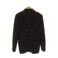 バーバリーズブルーレーベル Burberry's BLUE LABEL  Pコート ジャケット テーラード ウール混 38 茶 /NR ■OS