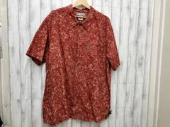 Columbia 0108 AM7959 総柄 レッド 半袖シャツ