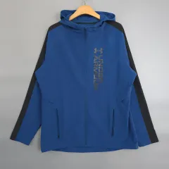 UNDER ARMOUR アンダーアーマーロゴ バイカラー WHO フード ウィンドブレーカー XL