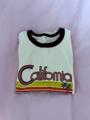 WEGO ヴィンテージ プリント半袖Tシャツ