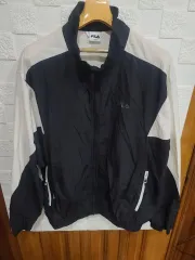 FILA フィラ ウィンドブレーカー ブラック/白
