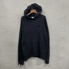 アディダス オーバーサイズ 刺繍 ロゴ フーディー M A07677