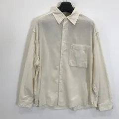 ZARA 新モデル ワンポケット アイボリーシャツ L