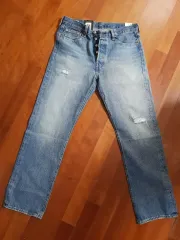 新品) リーバイス 501 デニムジーンズ ダメージジーンズ