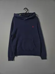 ポロラルフローレン キッズ ネイビー フーディー L/G (14-16)