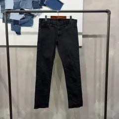 (24インチ) UNIQLO ユニクロ レディース カジュアル ブラックジーン 흑청바지