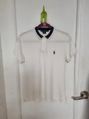 ポロラルフローレン ゴルフ 半袖 カラーTシャツ 白