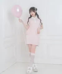 ハニーシナモン フリル ポケット ポロ ワンピース シークレットハニー リズリサ 量産型 地雷系 ギャル ロリータ