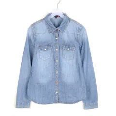 GUESS ウェスタン デニムシャツ レディース Sサイズ デニムシャツ CN2299