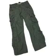 Vintage カーキ マルチポケット カーゴパンツ 29