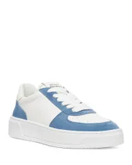 スチュアート ワイツマン レディース シューズ スニーカー レース Stuart Weitzman WomensW Courtside Lace Up Low Top Sneakers WhiteBlのサムネイル