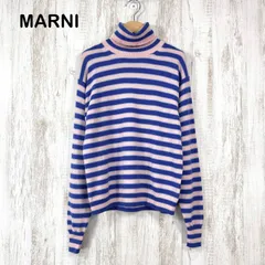 UNIQLO × MARNI ユニクロ マルニ ボーダー タートルネック カシミヤ ニット ロングスリーブ セーター