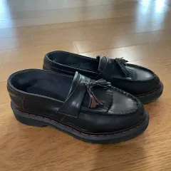 DR. MARTENS ドクターマーチン エイドリアン レッド スティッチ タッセル ローファー (4)