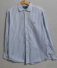 オーバーサイズ L ) POLO RALPH LAUREN 縦 ストライプ マルチカラー クラシックフィット シャツ