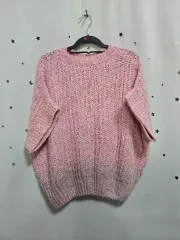 セレクトショップ ピンク色 半袖セーター L/6