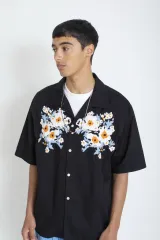 NOMA t d フラワー刺繍 半袖シャツ 2