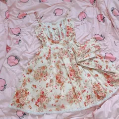 リズリサ さくらんぼ フラワー エンブロイダリー ONE PIECE 量産型 姫ギャル 姉ギャル