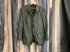 Rick Owens DRKSHDW 製品染め比翼ステンカラーコート - メルカリ