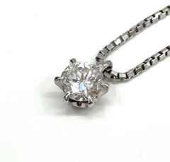 2128 ダイヤネックレスPT900/PT850プラチナ0.348ct - メルカリ