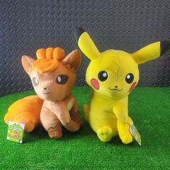 【アミューズメント景品 ぬいぐるみ】 BANDAI/バンダイ ポケットモンスター しっぽみてみて!  でっかいぬいぐるみ ピカチュウ・ロコン