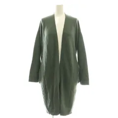 セオリー Theory CHARMANT KNIT ROBE カシミヤ混ウールカーディガン S ダークグリーン /CX ■OS