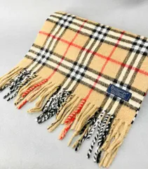 Burberrys バーバリー ノバチェック 英国製マフラー カシミヤ100%