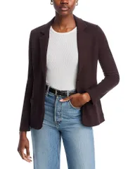 マジェスティック レディース アウター ジャケット・ブルゾン ブレザー ニット Majestic Filatures Knit Blazer Coffee コーヒーのサムネイル