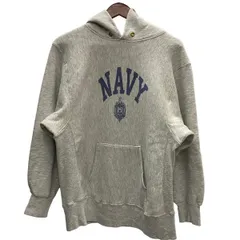 チャンピオン Champion 80's トリコタグ USA製 目無し US.NAVY リバースウィーブ パーカ グレー Lサイズ 201MT-5599 VB