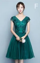 送料無料 未使用 発表会 結婚式 パ－ティ－ イベント 気品 透け感 セクシ－ ドレス S 7号 (OPN1079)