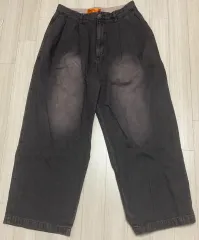 FREAK'S STORE x redkap レッドキャップ ツータック バギー ワイド デニム ブラック