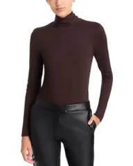 マジェスティック レディース アウター ニット・セータートルネック Majestic Filaturesoftouch Long Sleeve Turtleneck Coffee コーヒーのサムネイル