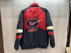 NIKE ナイキ パファージャケット サークルスウッシュロゴ L USA製 フード欠品 ／襟元，袖口汚れあり／所々汚れあり