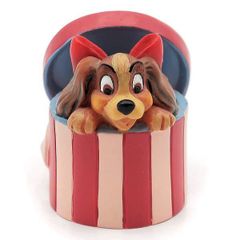 わんわん物語 レディー 貯金箱 置物 陶器 ディスプレイ ディズニー