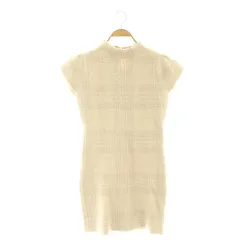 エイミーイストワール eimy istoire チェックニットワンピース ミニ F ピンクベージュ /DF ■OS