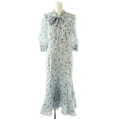 アプワイザーリッシェ Apuweiser-riche 洗えるボウタイ2WAYマーメイドワンピース 七分袖 ロング 1 ライトブルー /NR ■OS