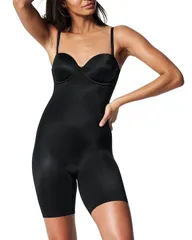 スパンク レディース トップス シャツ ストラップレス ボディースーツ SPANXshape Suit Your Fancy Strapless Cupped MidThigh Bodysuit Veのサムネイル