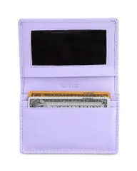 ロイス レディース アクセサリー 財布 レザー ROYCE New York Executive Leather Card Case Lavender ラベンダー