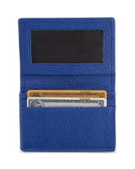 ロイス レディース アクセサリー 財布 レザー ROYCE New York Executive Leather Card Case Cobalt Blue ブルー