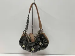 JAMIN PUECH ジャマンピュエッシュ 総柄 レザー ハンドバッグ ビーズ