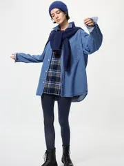 【新品タグ付き】ユニクロ ヒートテックタイツ 着圧 Mサイズ ネイビー 60デニール 消臭