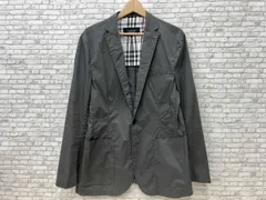 BURBERRY BLACK LABEL バーバリーブラックレーベル コットン テーラードジャケット BMP30-817-06 サイズL グレー