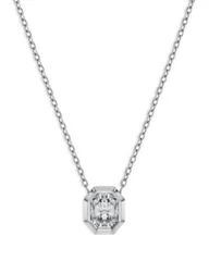 スワロフスキー レディース アクセサリー ネックレス・チョーカー・ペンダントトップ レース Swarovski Octagon Certified Lab Grown Diamond Pendant Necklace 15871787 White Gold ホ
