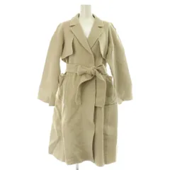 スナイデル SNIDEL ウロコカシミヤ コート ロング ベルト付 0 アイボリー /MY ■OS ■SH