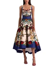 アリスアンドオリビア レディース トップス ワンピース ミディ Alice and Olivia Diana Structured Midi Dress Gilded Rose