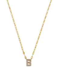 ラナ レディース アクセサリー ネックレス・チョーカー・ペンダントトップ レース LANA 14K Yellow Goldiamond Initial B Pendant Necklace 18 Gold ゴールド